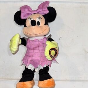 Disney Minnie Mouse zombie battery operated Plush - Pink and Black